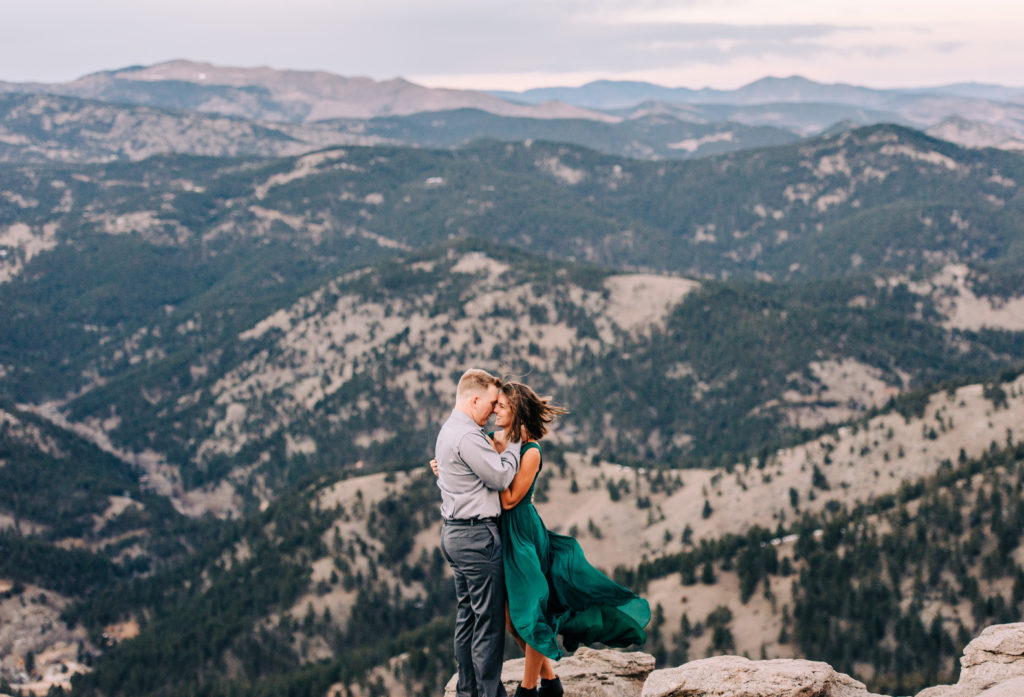 Couple Photos in Love on the Mountain in Colorado