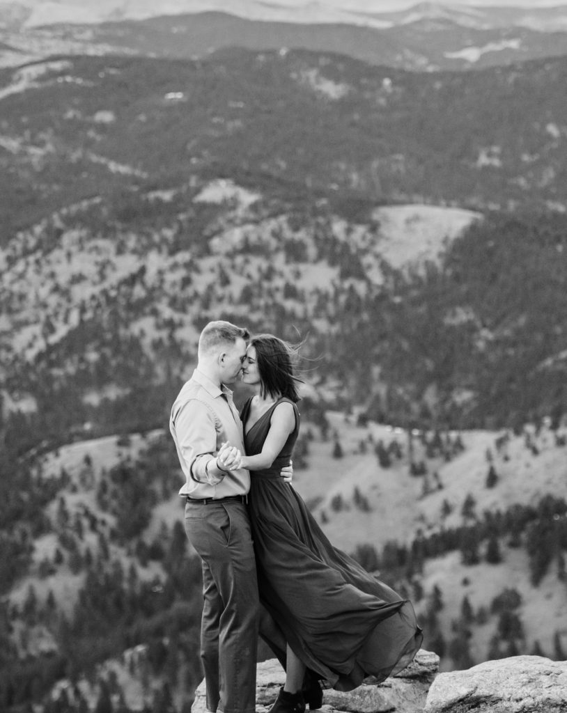 Beautiful Colorado Mountain Engagement Session 